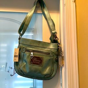 Genna De Rossi - Dona x-body bag in Seafoam